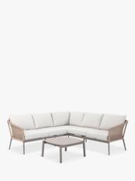 KETTLER Isla 4-Seater Corner Garden Sofa Set, Mushroom