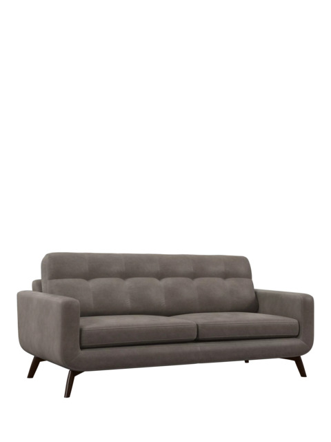 John Lewis Barbican Grand 4 Seater Leather Sofa, Dark Leg - image 1