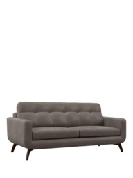 John Lewis Barbican Grand 4 Seater Leather Sofa, Dark Leg