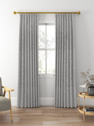 Clarke & Clarke Spencer Made to Measure Curtains or Roman Blind, Ebony - thumbnail 3
