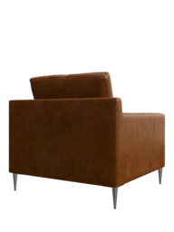 John Lewis Draper II Motion Leather Armchair, Metal Leg - thumbnail 4