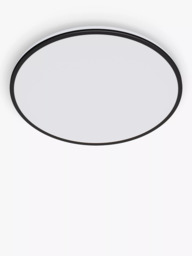 Philips Ozziet Flush Ceiling Light, Black - thumbnail 1