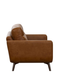 John Lewis Barbican Large 3 Seater Leather Sofa, Dark Leg - thumbnail 3