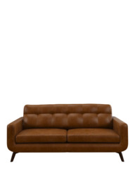 John Lewis Barbican Large 3 Seater Leather Sofa, Dark Leg - thumbnail 5