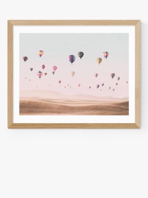 EAST END PRINTS Sisi and Seb 'Around the World' Framed Print, 43.4 x 53.4cm, Natural - image 1