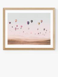 EAST END PRINTS Sisi and Seb 'Around the World' Framed Print, 43.4 x 53.4cm, Natural - thumbnail 1