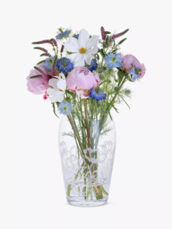 Dartington Crystal Bloom Cosmos Wide Vase, H25cm, Clear - thumbnail 3