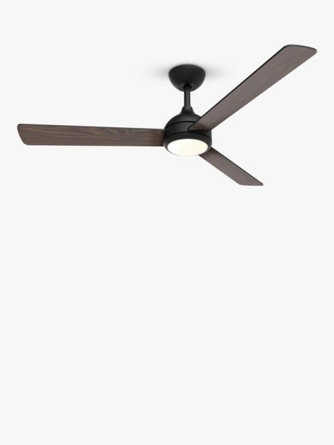 Philips Velyx LED Ceiling Fan Light, Dark Wood/Black - image 1