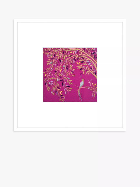 John Lewis Sara Miller 'Songbird' Framed Print & Mount, 52 x 52cm, Pink - image 1