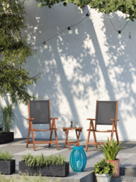 John Lewis ANYDAY Folding Garden Side Table, FSC-Certified (Eucalyptus Wood), Natural - thumbnail 5