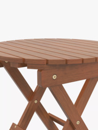 John Lewis ANYDAY Folding Garden Side Table, FSC-Certified (Eucalyptus Wood), Natural - thumbnail 4