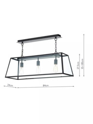 Där Academy 3 Light Bar Ceiling Light - thumbnail 6