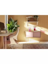 Bisley Multi 2 Sliding Door Sideboard with Hairpin Legs - thumbnail 3