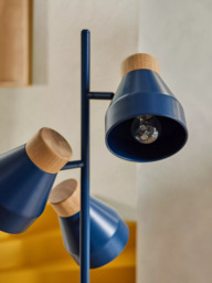 MADE Albert 3 Light Floor Lamp, Blue - thumbnail 2