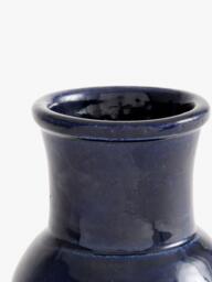 Pottery Barn Ceramic Bud Vase, H17cm, Blue - thumbnail 3