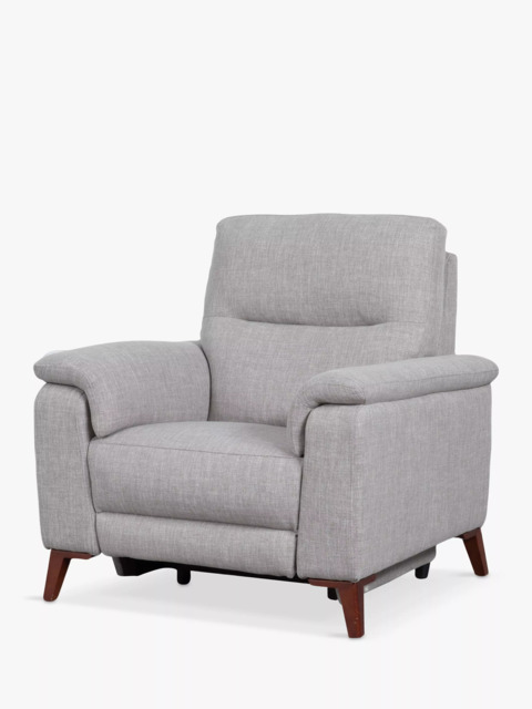 John Lewis Slant Power Recliner Armchair, Grey Textured - image 1