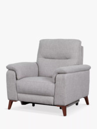 John Lewis Slant Power Recliner Armchair, Grey Textured - thumbnail 1