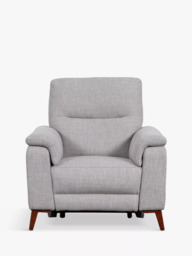 John Lewis Slant Power Recliner Armchair, Grey Textured - thumbnail 5