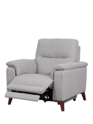 John Lewis Slant Power Recliner Armchair, Grey Textured - thumbnail 6