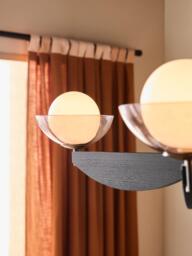 MADE Layla 3 Arm Pendant Ceiling Light, Black - thumbnail 3