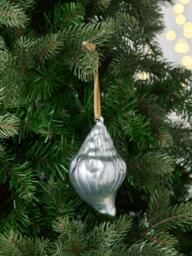 John Lewis The Connoisseur Conch Shell Bauble, Silver - thumbnail 2