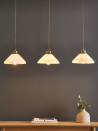 John Lewis Tula 3 Arm Over Diner Bar Ceiling Light - thumbnail 2