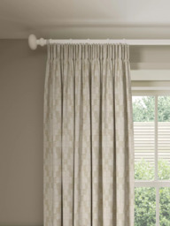 John Lewis Textured Diamonds Made to Measure Curtains or Roman Blind, Natural - thumbnail 2