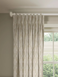 John Lewis Textured Diamonds Made to Measure Curtains or Roman Blind, Natural - thumbnail 4