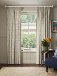 John Lewis Textured Diamonds Made to Measure Curtains or Roman Blind, Natural - thumbnail 3