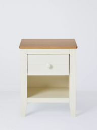 John Lewis Kids' Avery Bedside Table, Cream/Natural - thumbnail 2