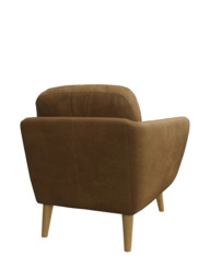John Lewis Arlo Leather Armchair, Light Leg - thumbnail 4
