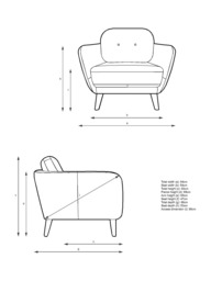 John Lewis Arlo Leather Armchair, Light Leg - thumbnail 2