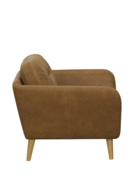 John Lewis Arlo Leather Armchair, Light Leg - thumbnail 3