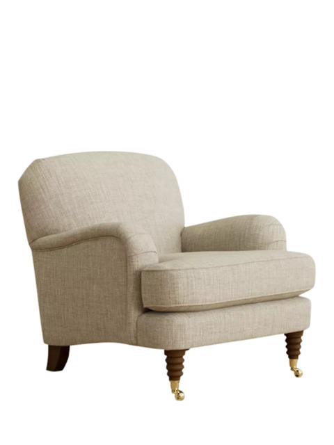 Laura Ashley Lynden Armchair, Teak Leg - image 1