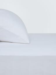 John Lewis Egyptian Cotton Percale Easy Care 400 Thread Count Extra Deep Fitted Sheet