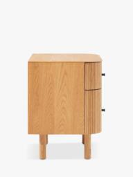 west elm Ellington 2 Drawer Bedside Table, Oak Veneer - thumbnail 6