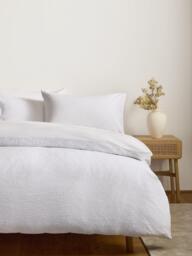 John Lewis Sheringham Pure Cotton Floral Jacquard Duvet Cover Set, White - thumbnail 6