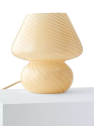 John Lewis Glass Mushroom Table Lamp - thumbnail 2