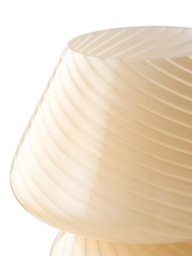 John Lewis Glass Mushroom Table Lamp - thumbnail 3