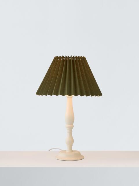 John Lewis Pleated Tapered Cotton Lampshade, Avocado - image 1