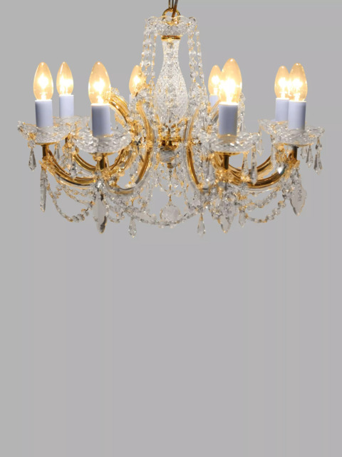 Impex Marie Theresa Crystal Chandelier Ceiling Light, 8 Arms