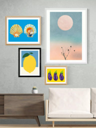 EAST END PRINTS Rosi Feist 'Yellow Lemon' Framed Print - thumbnail 2
