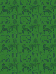 Harlequin Funky Jungle Made to Measure Curtains or Roman Blind, Gecko/Cobalt - thumbnail 1