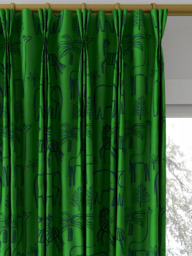 Harlequin Funky Jungle Made to Measure Curtains or Roman Blind, Gecko/Cobalt - thumbnail 6