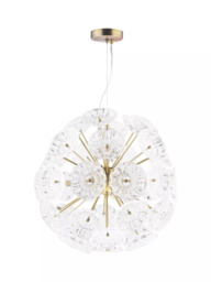 Laura Ashley Elwick Pendant Ceiling Light, Antique Brass - thumbnail 4