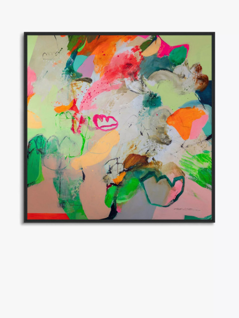 John Lewis Natasha Barnes 'Little Bit Of Sunshine' Framed Canvas Print, 106 x 106cm, Multi - image 1