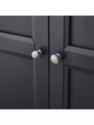 Julian Bowen Maine Double Wardrobe with 1 Drawer, Grey - thumbnail 3