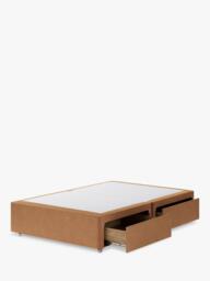 Hypnos Non-Sprung Upholstered 4 Drawer Divan Base, Small Double - thumbnail 2