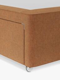 Hypnos Non-Sprung Upholstered 4 Drawer Divan Base, Small Double - thumbnail 3
