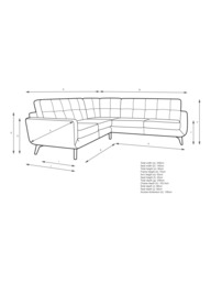 John Lewis Barbican Leather Corner Sofa, Light Leg - thumbnail 2
